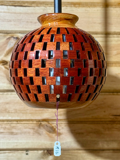Bloodwood & Canary 6-Inch Pendant - High Gloss