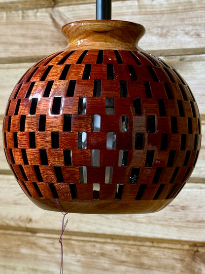 Bloodwood & Canary 6-Inch Pendant - High Gloss