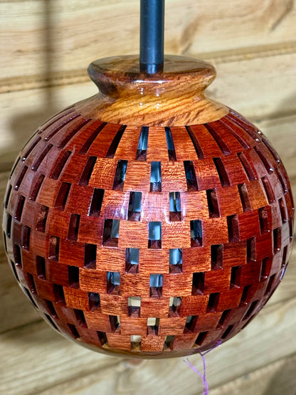 Bloodwood & Canary 6-Inch Pendant - High Gloss