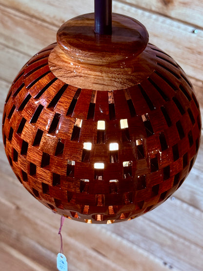 Bloodwood & Canary 6-Inch Pendant - High Gloss