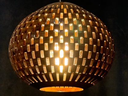 8" Globe Pendant - Pategonian Rosewood