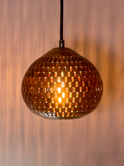 8" Globe Pendant - Pategonian Rosewood