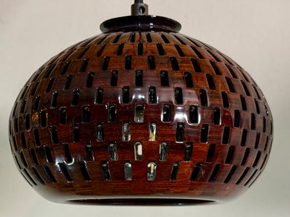 8" Globe Pendant - Bolivian Rosewood