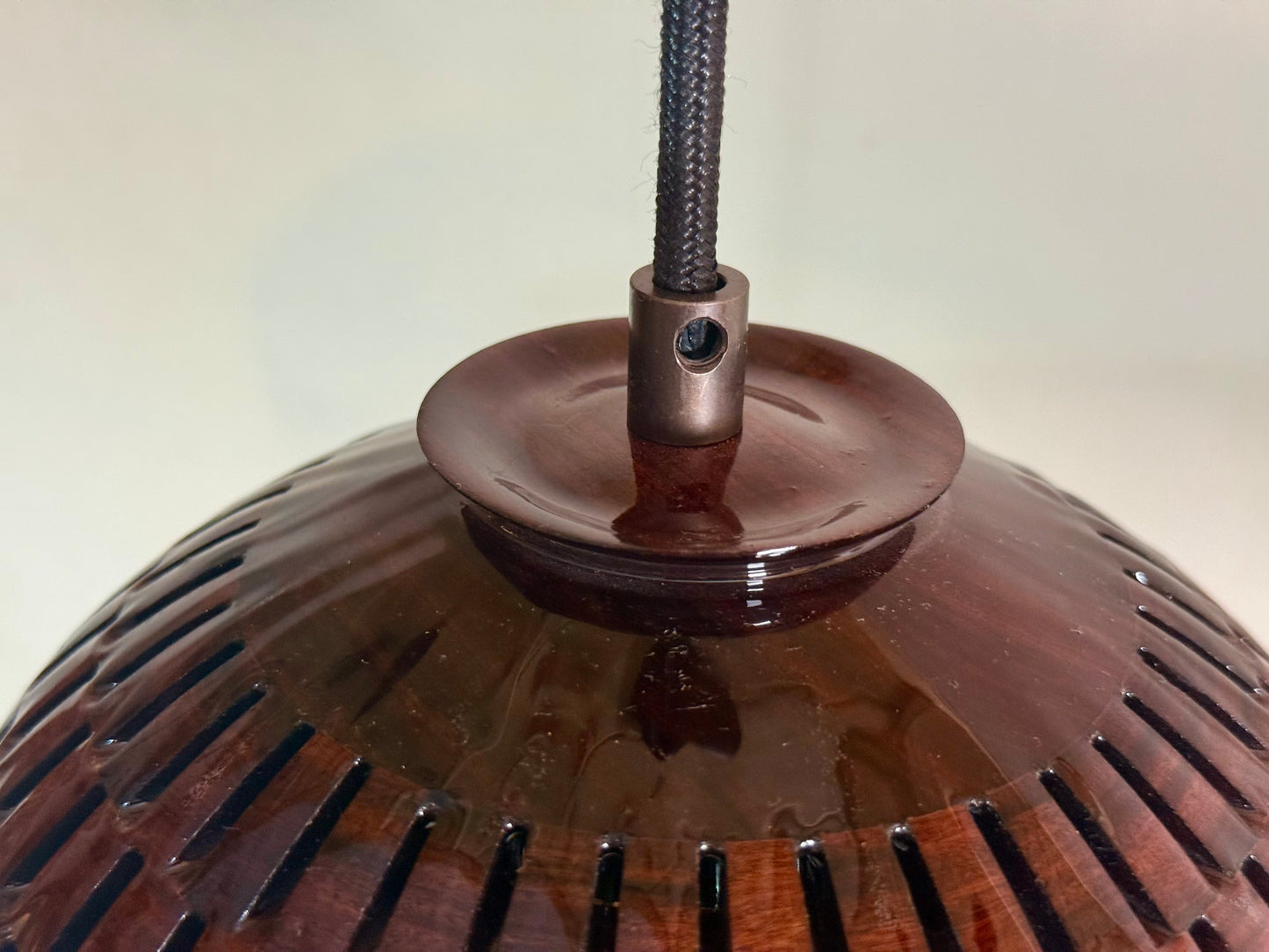 8" Globe Pendant - Bolivian Rosewood
