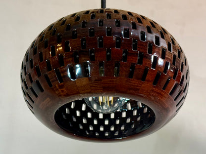 8" Globe Pendant - Bolivian Rosewood