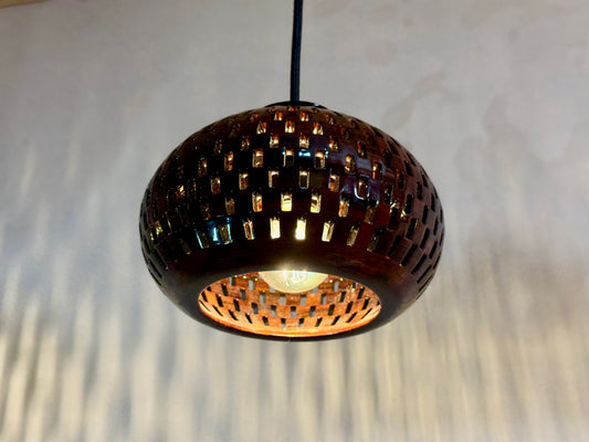 8" Globe Pendant - Bolivian Rosewood