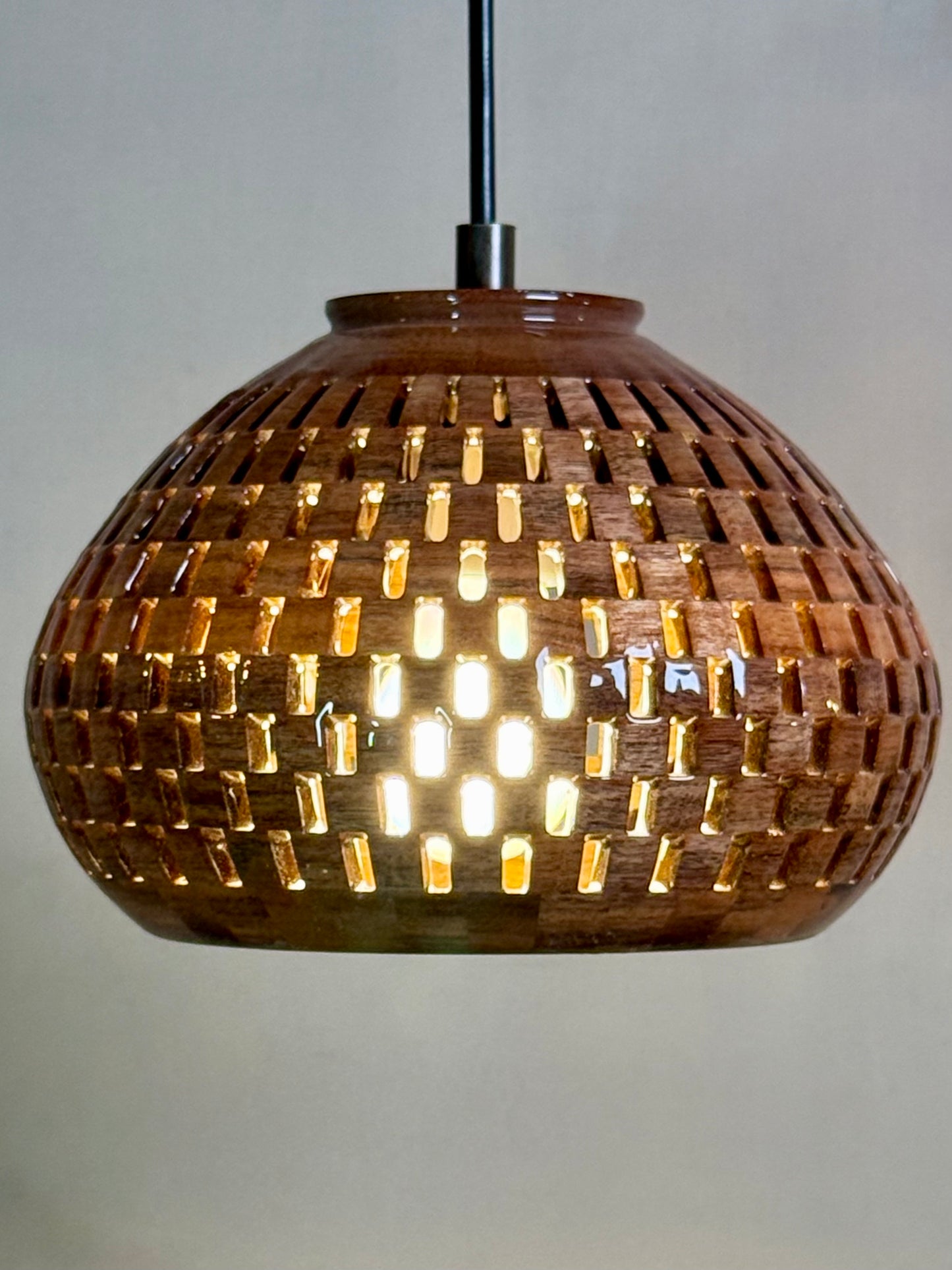 8" Globe Pendant - Patagonian Rosewood