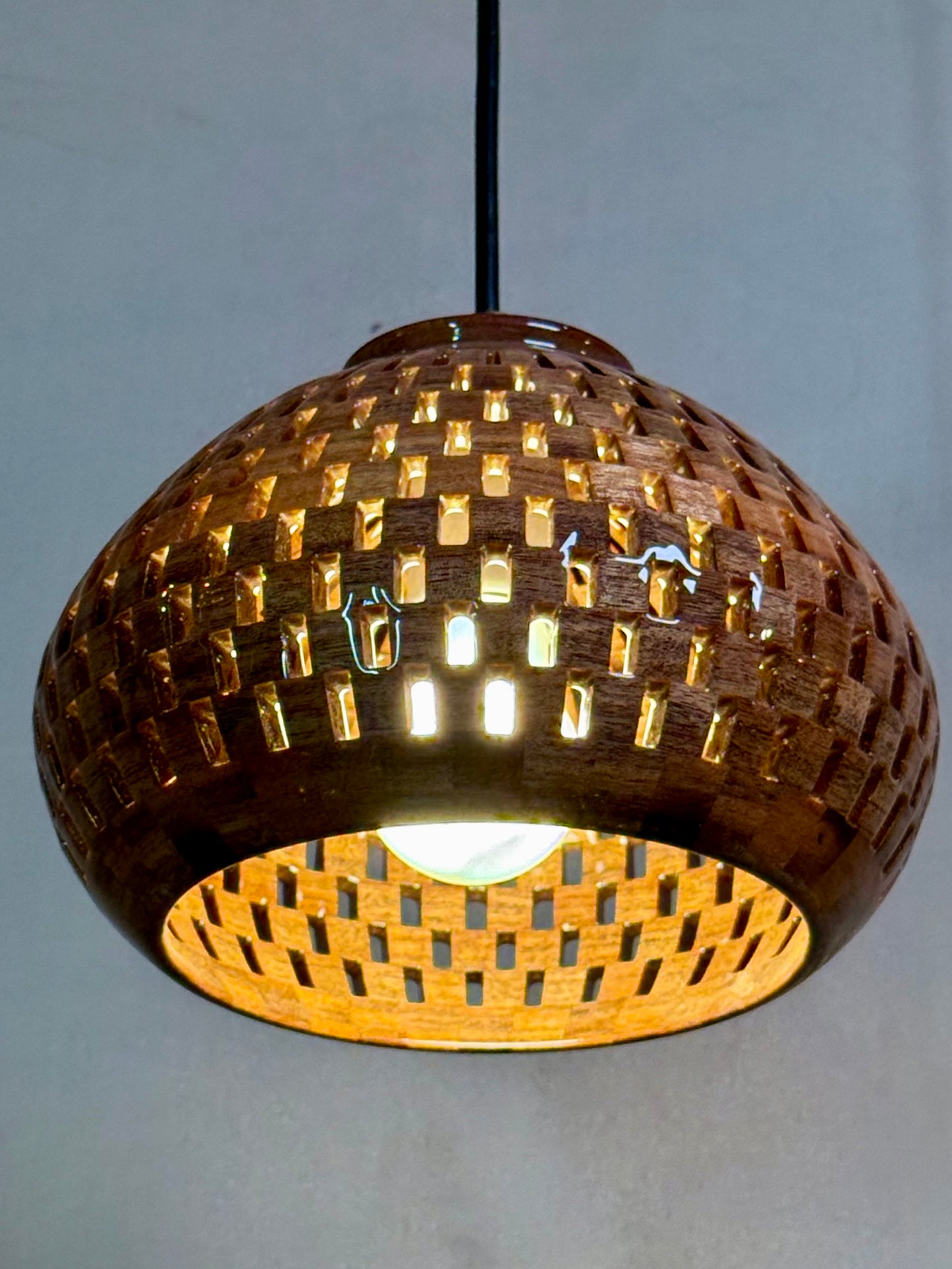 8" Globe Pendant - Patagonian Rosewood