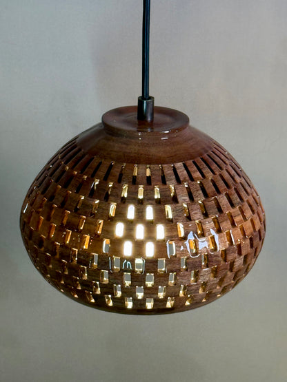 8" Globe Pendant - Patagonian Rosewood