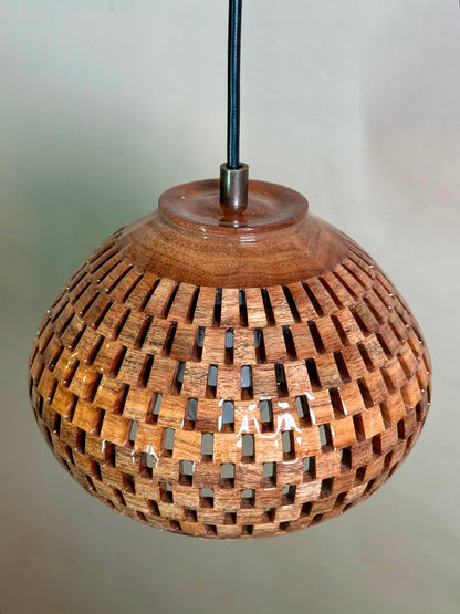 8" Globe Pendant - Patagonian Rosewood