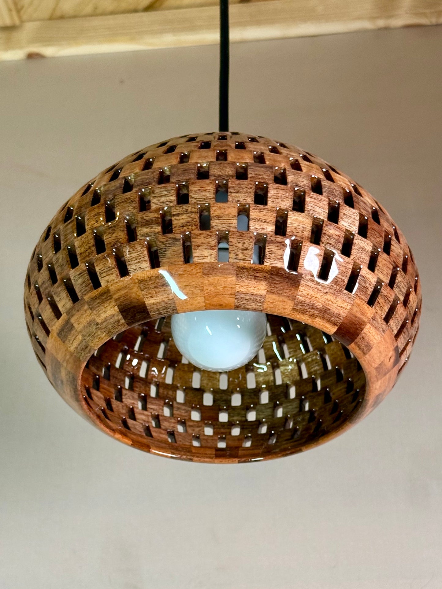 8" Globe Pendant - Patagonian Rosewood