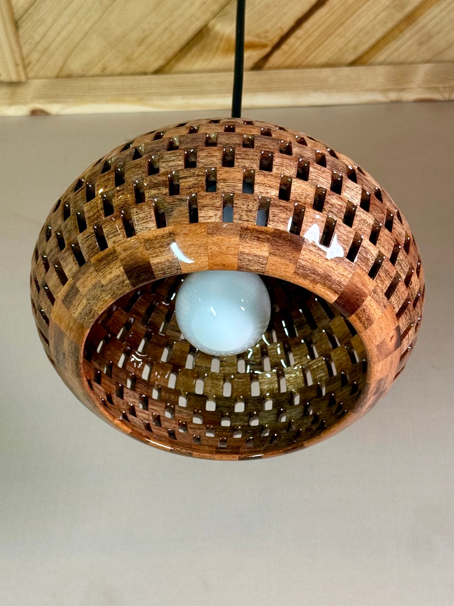 8" Globe Pendant - Patagonian Rosewood