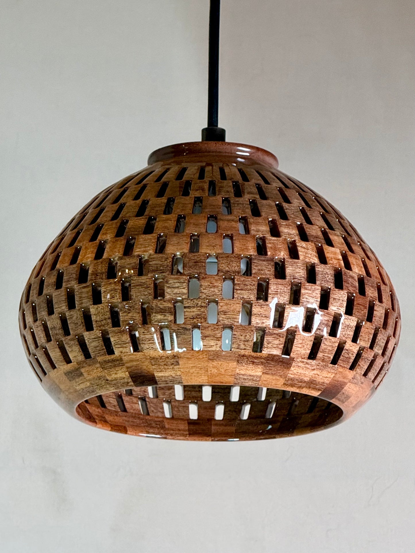 8" Globe Pendant - Patagonian Rosewood