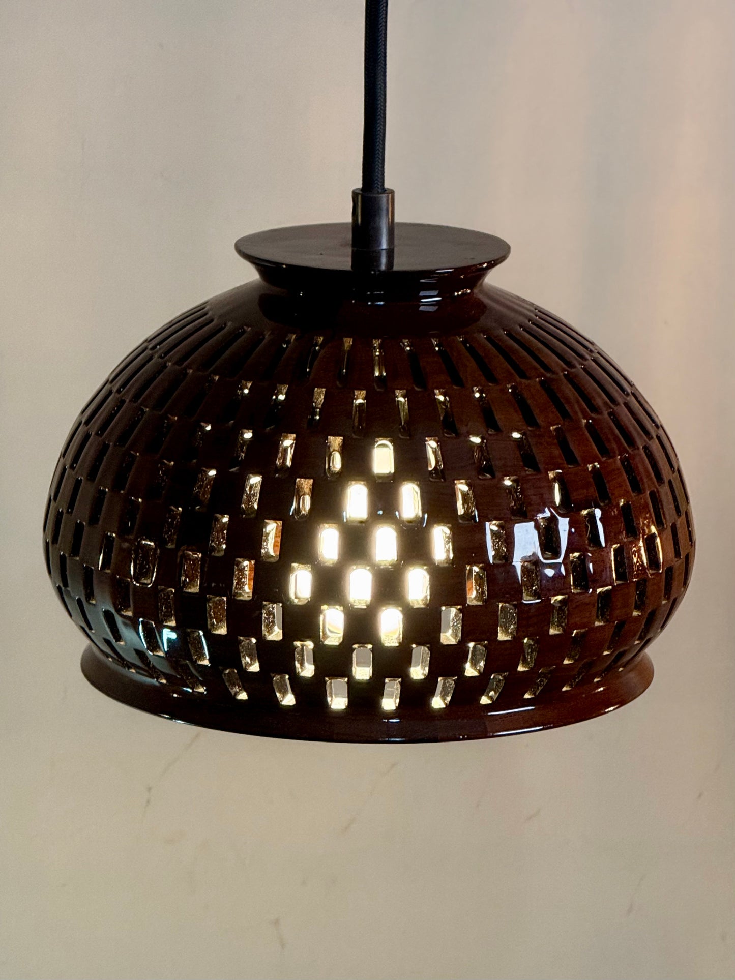 8" Globe Pendant - Royal Mexican Ebony (Katalox)