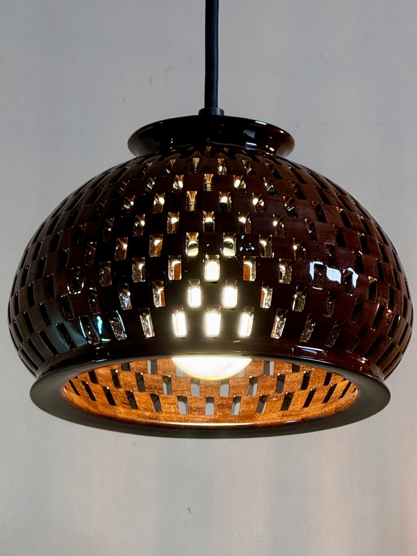 8" Globe Pendant - Royal Mexican Ebony (Katalox)