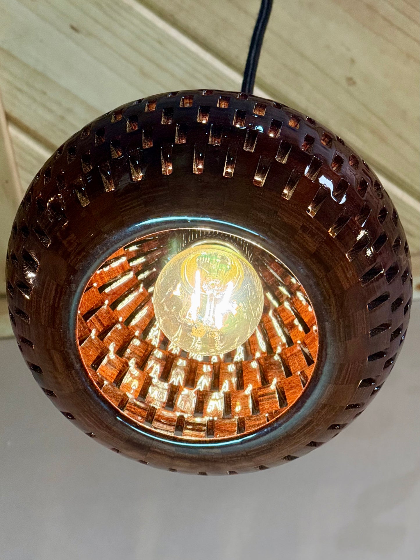 8" Globe Pendant - Royal Mexican Ebony (Katalox)