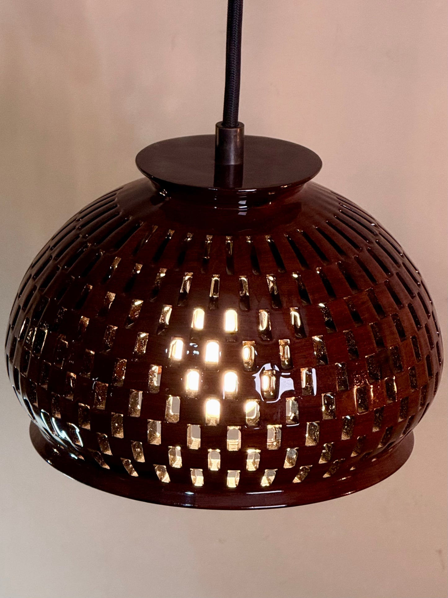 8" Globe Pendant - Royal Mexican Ebony (Katalox)