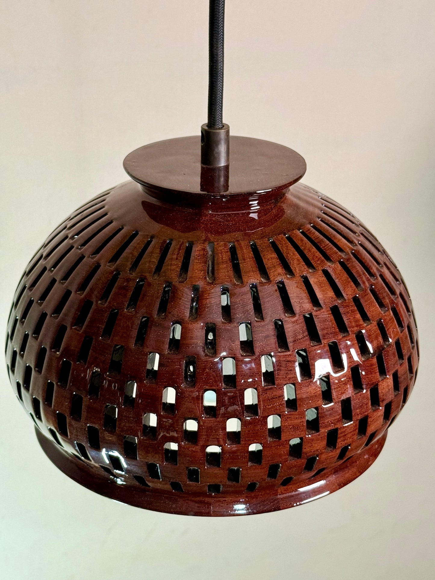 8" Globe Pendant - Royal Mexican Ebony (Katalox)