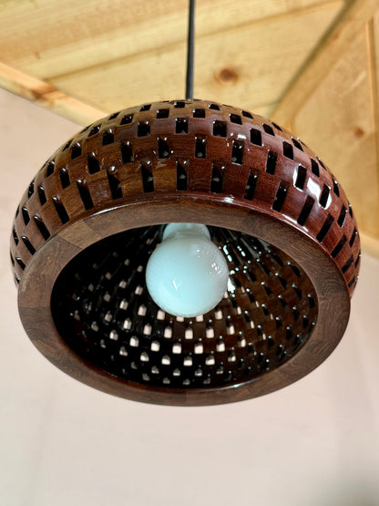 8" Globe Pendant - Royal Mexican Ebony (Katalox)