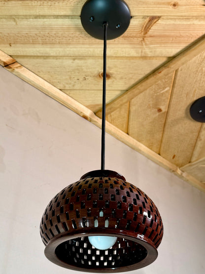 8" Globe Pendant - Royal Mexican Ebony (Katalox)