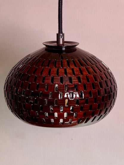 8" Globe Pendant - Bolivian Rosewood