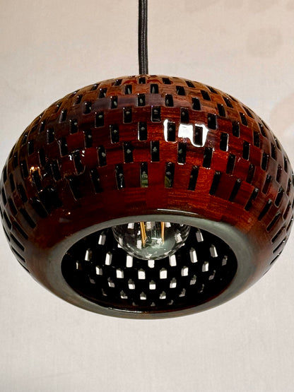 8" Globe Pendant - Bolivian Rosewood
