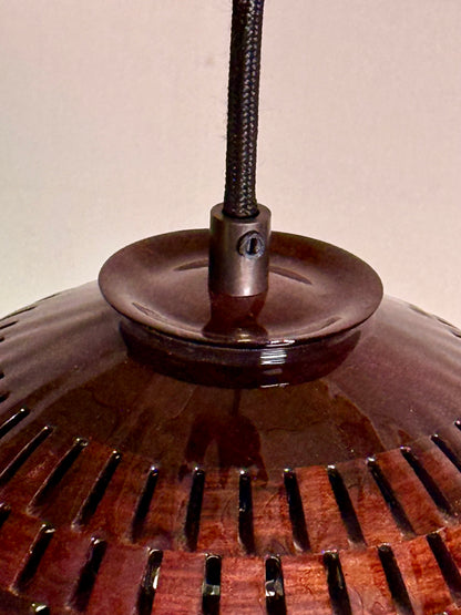 8" Globe Pendant - Bolivian Rosewood