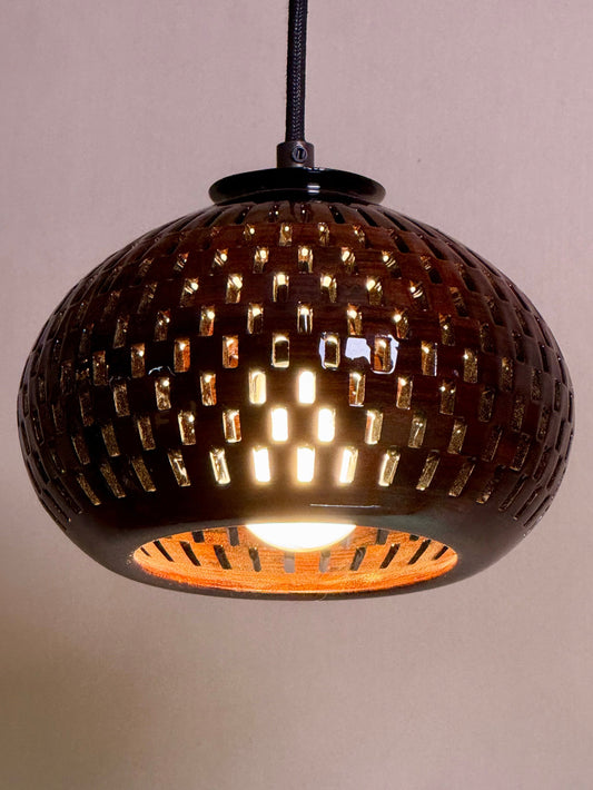 8" Globe Pendant - Bolivian Rosewood