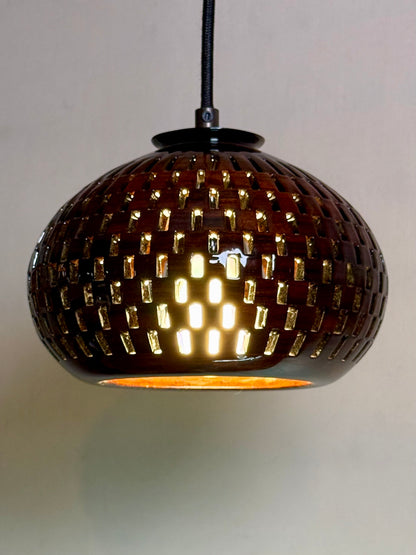 8" Globe Pendant - Bolivian Rosewood