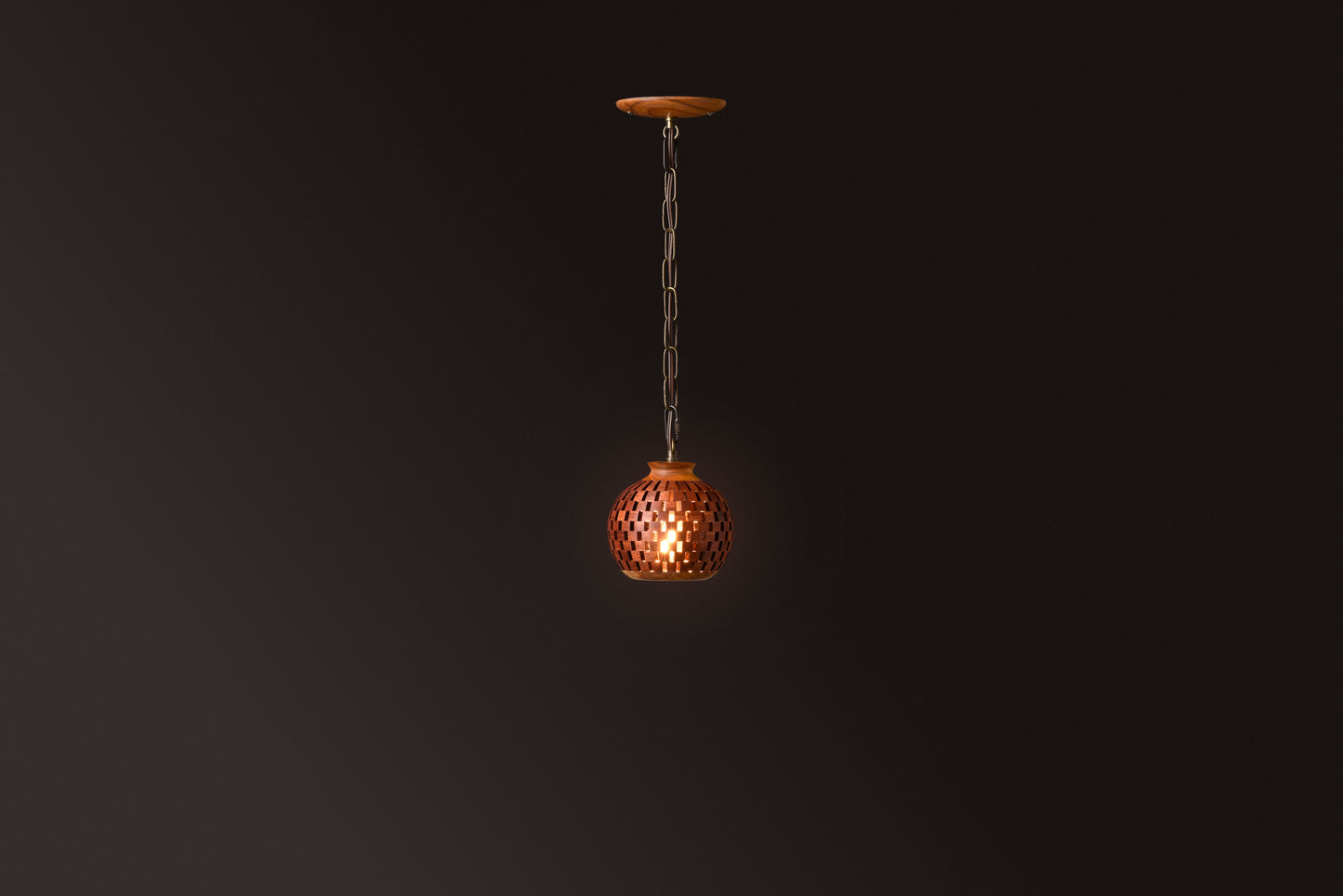 6 Inch Pendant, Bloodwood & Canary Collection