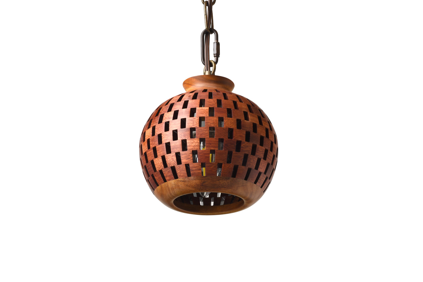 6 Inch Pendant, Bloodwood & Canary Collection