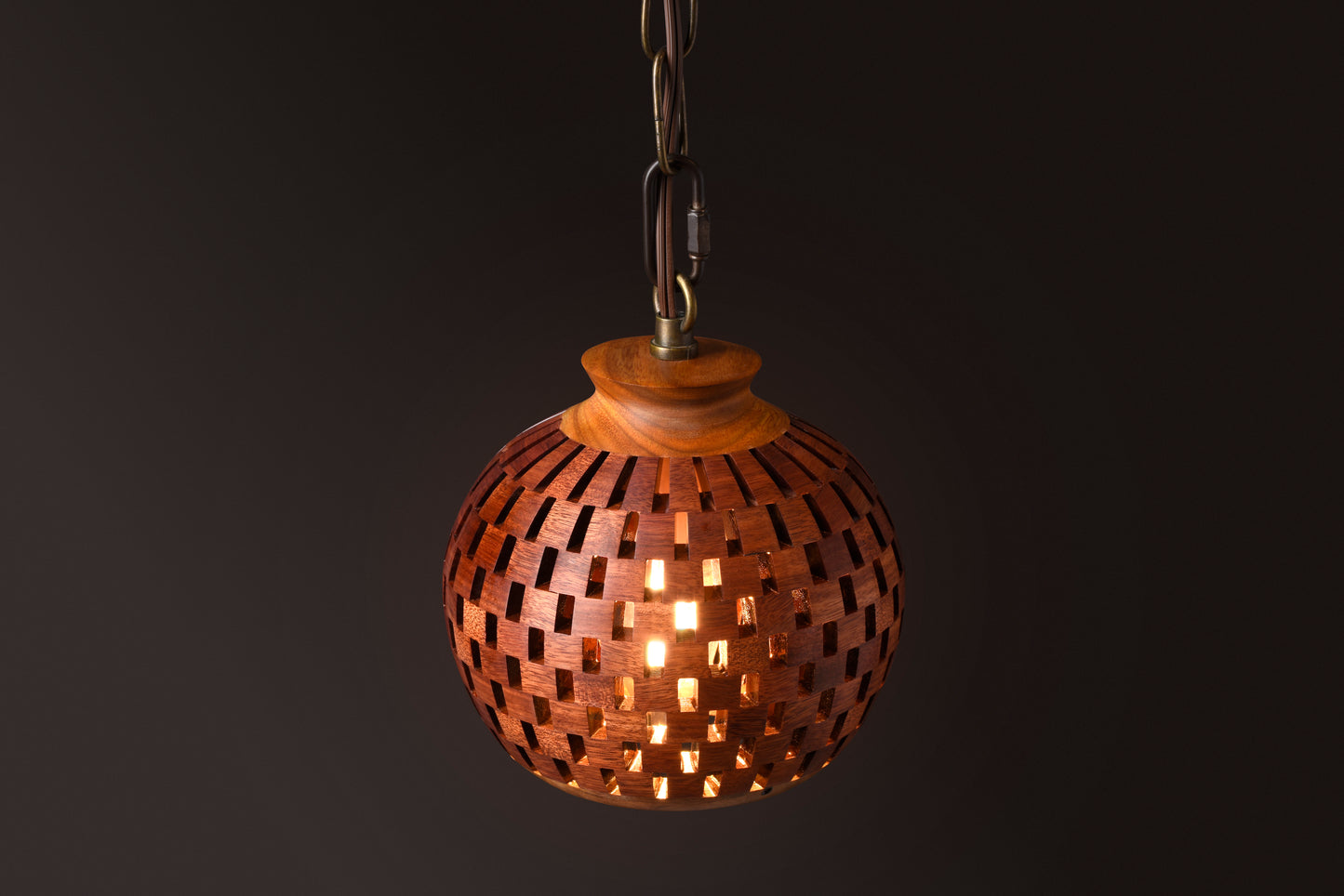 6 Inch Pendant, Bloodwood & Canary Collection
