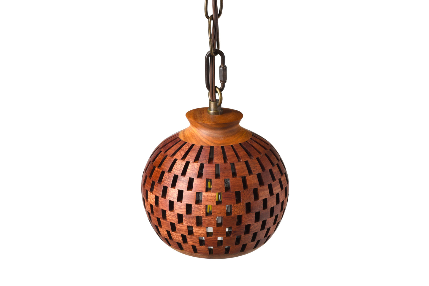 6 Inch Pendant, Bloodwood & Canary Collection