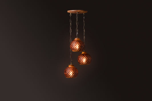 3 Pendant Cluster - Bloodwood & Canary Collection